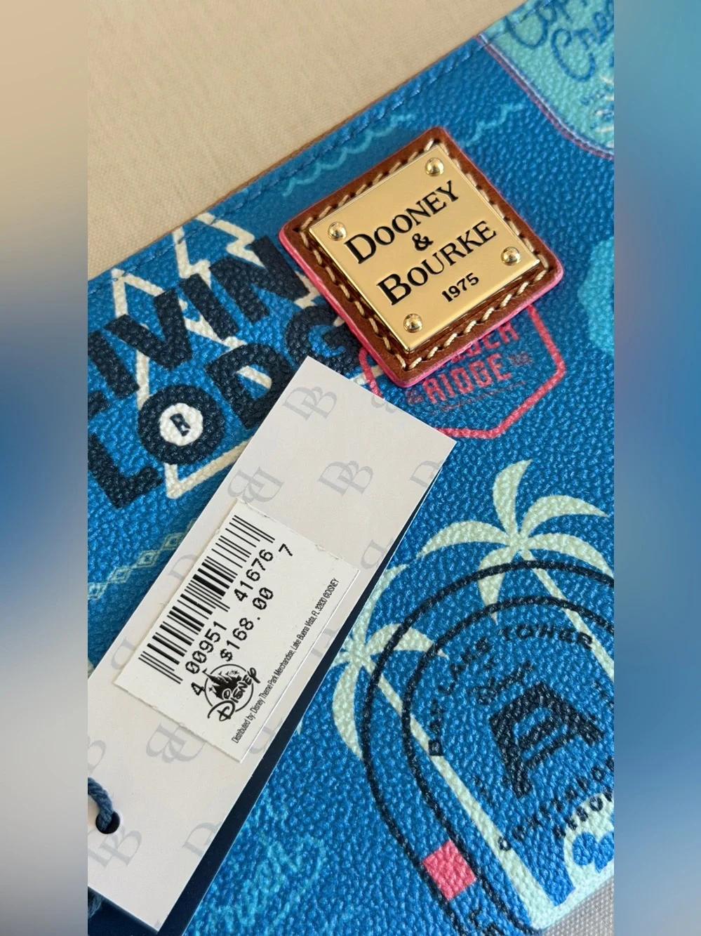 NWT Disney Vacation Club Resorts Dooney & Bourke Wristlet Wallet
